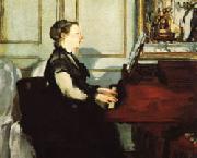 Edouard Manet Mme.Manet at the Piano oil painting reproduction